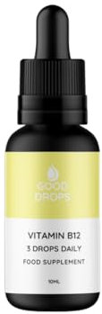 Good Drops Vitamin B12 Water Soluble Drops – 3X Better Absorption Micelle Technology | Energy, Brain & Red Blood Cell Support | Liquid B12 Supplement