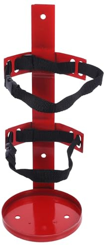 Sosoport Support pour Extincteur 2-4 Kg en Polyester et Fer Fixation Murale Sécurisée Trous de Montage Aléatoires Crochet Suspendre pour Extincteur Domestique et Professionnel
