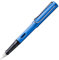 Lamy AL-star oceanblue Füller – Füllhalter mit ergonomischem Griff & polierter Stahlfeder in Strichbreite B – leichtes Aluminiumgehäuse – inkl. Tintenpatrone T 10 blau – Rechtshänder
