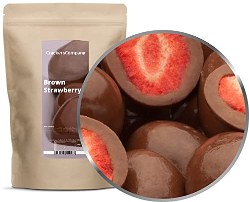 1 x 450g Gefriergetrocknete Erdbeeren in feinster Vollmilchschokolade in Deutschland hergestellt Premium Qualität
