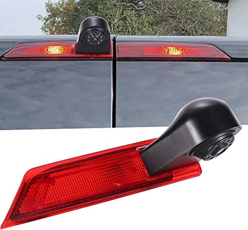 Rückfahrkamera Transporter mit Bremslicht Bremsleuchte, wasserdichte Nachtsich HD Auto Rückfahrkamera für Ford Transit Custom 2012-2016 Van