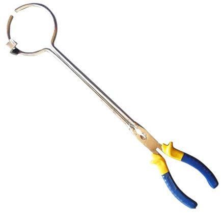 POWERTOOL - Pinza per crogiolo in acciaio, morsetto per fondere fusione, raffinazione oro, argento, rame (40 cm)