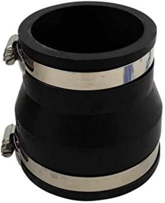 Air Aqua Flexible Gummireduzierung, Reduziermuffe, Rohrverbinder für PVC-Rohr, Flexible Muffe, Gummimuffe, Reduzierung, Manschette, Pool Verbindung, Reduzierstück (90 x 75 mm)