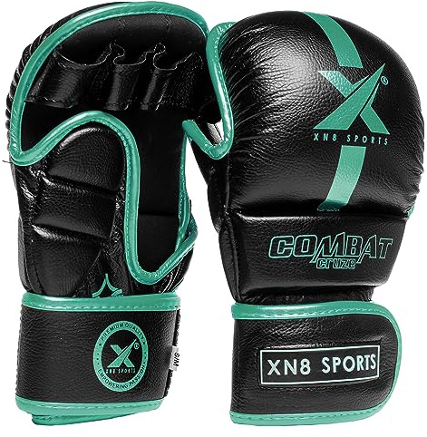 XN8 MMA Gloves for Martial Arts Training and Grappling Sparring Mitts for Kickboxing Muay Thai
