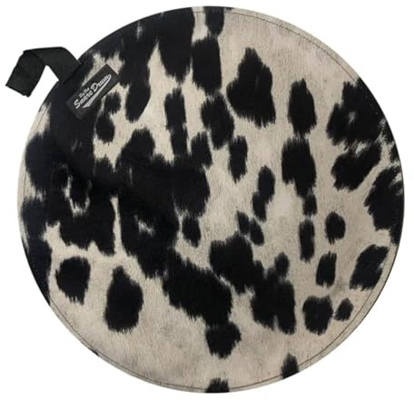 Big Fat Snare Drum Kuh Moo Wildlederimitat, 35,6 cm, Schwarz