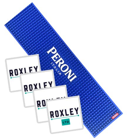 Roxley Peroni Italia Bar Runner | Lager beer | Man Cave | Made In UK