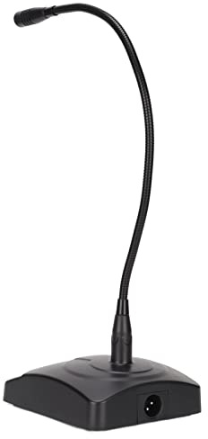 Bewinner Schwanenhals-Tischmikrofon mit Mute-Taste, XLR auf 6,35 Mm Kabel Kabelgebundenes Mikrofon, Kondensator-Computermikrofon mit Nierencharakteristik für Rundfunkaufnahmen