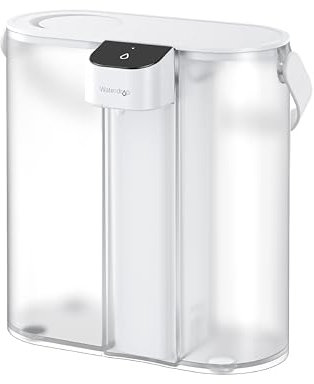 Waterdrop Jarra de filtro de agua eléctrica compacta para nevera con filtro de 3 meses, sistema de filtro de agua de encimera, reduce el cloro, plomo, mercurio, reduce PFAS, PFOA/PFOS, 757 litros,