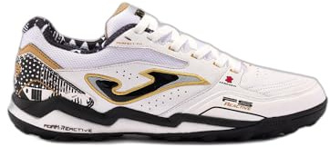 Joma FS Reactive 2402 TF FSS2402TF, Men Turf Football Trainers, White, 44 EU