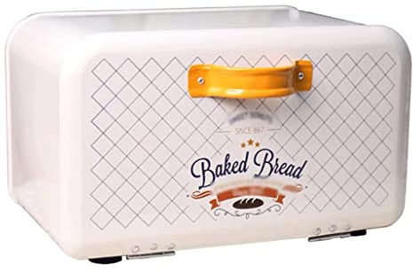 Roedax Brotkasten Brotkasten Retro Metall Mode Brotkasten mit Deckel Design Brothalter für die Aufbewahrung von Brot in der Küche zu Hause wunderschön