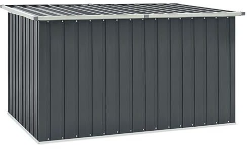 Willood Gartenbox Grau 171 x 99 x 93 cm Auflagenbox Kissenbox Aufbewahrungsbox Truhe Box Gartenmöbel Gartenkasten Gartentruhe Werkzeugkasten
