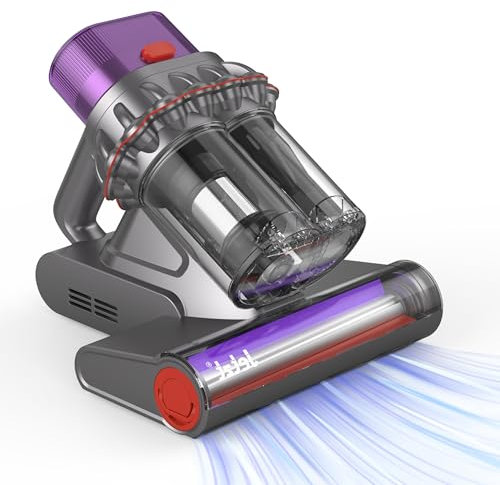 Jetzt J23 Milbensauger mit UV-Licht/16 kPA/400 W/0.6L/5m Kabel Milbensauger für Matratzen mit HEPA-Filter, 16kpa Schlagrollbürste entfernt 99,9% Staub Matratzensauger mit Hitze, Sofas, Textilfläche