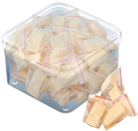 30Pcs Individually Wrapped Disposable Makeup Sponges Cosmetic Sponge,Disposable Face Sponges,Latex Free Beauty Sponge Applicator For Liquid Cream Foundation Eye Shadow Makeup