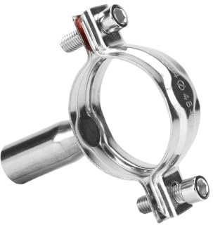 MNUPL 1pc 304 Edelstahl Rohr Klemmen Doppel Schraube Aufhänger Halterung Clamp Suppoert Sanitär(25-28mm)