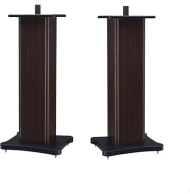 Wooden Bookshelf Speaker Stands Universal Surround Speaker Stand for Home Offices Theaters Easy to Assemble (Style 1)