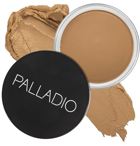 Palladio Crème bronzante pour le visage et la peau, crée un éclat ensoleillé, infusée avec de l'aloe vera et du beurre de cacao, couverture à construire, formule végétalienne, sans cruauté envers les