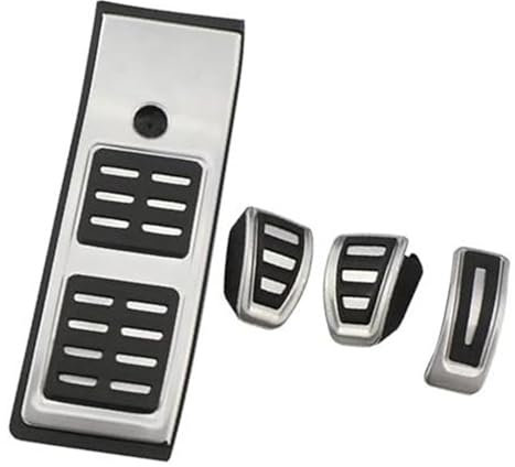 Pizgear Auto-Fußpedalabdeckung, for A4 B9 A5 F5 Q5 SQ5 A6 C8 2016–2019, Auto-Pedale, Zubehör, Kraftstoff, Gaspedal, Bremspedal Pedalmattenabdeckung(Black MT)