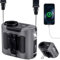 2025 AI Portable Waist Fan 40H,14800mAh Rechargeable Wearable Shirt Clip Fans with Light,Powerful 5 Speeds Belt Fan Personal Cooling Fans for Outdoor Jobsite Camping Travel Essentials
