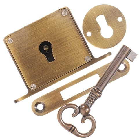Gatuida Schrankschloss Vintage-möbelschloss Im Retro-stil Robust Mit Schlüssel Für Schreibtisch Aktenschrank Sichere Aufbewahrung