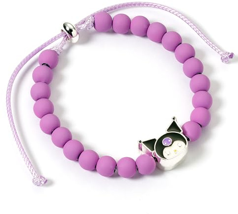 The Carat Shop Hello Kitty lila pärlarmband med Kuromi-berlock
