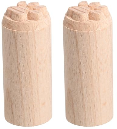 sourcing map 2 timbri in legno con strumenti in ceramica, diametro 2 cm, lunghezza 5,1 cm, stampa a forma di zampa, per biscotti, torte, dessert