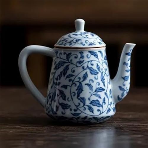 Juego De Té Para Adultos Tetera Elaboración Té Para El Hogar Suministros Para La Ceremonia Del Decoración Azul Antigua Y Blanca Artística Hoja Camelia Lujo Juegos De Té Portátiles