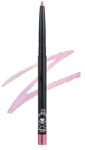 QEXUJOW Fards à paupières,Crayon gel eyeliner rose-violet, crayon correcteur pour le contour des yeux, waterproof, résistant à la transpiration, longue tenue, stick illuminateur pour les yeux