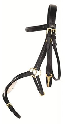 HKM Mexican Style Bridon renforcé, Mouton Brun Cheval