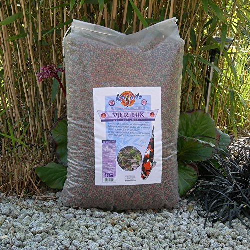 15 kg Koifutter Koihito 4 Mix 6 mm in bester Züchterqualität mit Vitamin C | runde Pellets | in Deutschland hergestellt