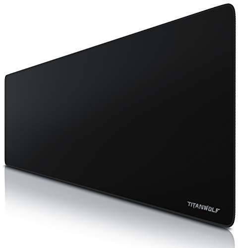 TITANWOLF - Übergröße Mauspad Gaming Titanwolf 1200x400mm - XXXL Mousepad groß Motiv - Tischunterlage Large Size - verbessert Präzision und Geschwindigkeit - XXL z.B. für Logitech Maus und Tastatur