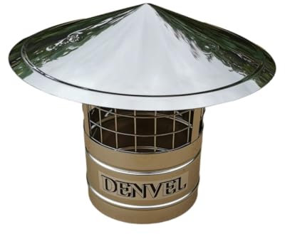 100mm Schornsteinhaube Mit Vogelschutz Edelstahl Vogelschutzgitter für Kamine, Schornsteinabdeckung, Schornsteinaufsatz, Kaminaufsatz, Kaminhaube, Kaminhut, Kaminabdeckung, Schornsteine