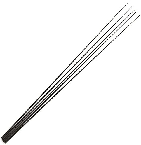 LureSport 5 Stück 39 cm massive Carbon-Rutenspitze, blanko, keine Farbe, Rutenbaukomponenten, Angelruten-Reparatur, DIY-Zubehör
