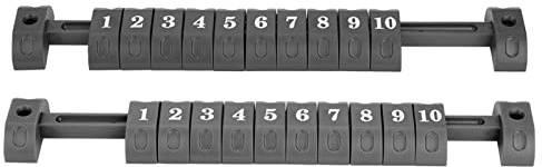 SUNGOOYUE Table Soccer Score Indicators, Set of 2 Table Soccer, 10 Numbers, Score Counter, Indicator, Foosball Accessories, Foosball (Black)