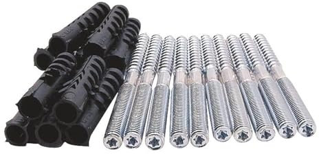 Sanitop-Wingenroth 104500-10 viti prigioniere con tassello, 10 mm, M8 x 80 mm, in acciaio zincato