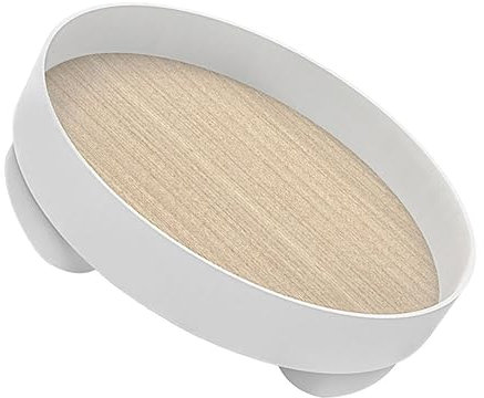 VALICLUD Plateau De Rangement Nordique Blanc Plateau Décoratif Multifonction pour Cuisine Et Maison Fruits Et Bonbons Chic pour Table Et Pratique