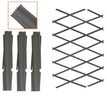 kanta Wooden Trellis Expandable Garden Wall Trellis For Climbing Plants Decoration & Plants Partitioning Fence Panel Screening Lattice (Pack Of 3) (180cm x 60cm) (Grey)