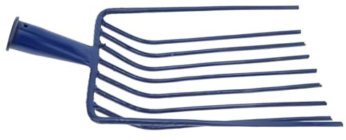 KONTONTY 1pieza Rastrillo De Dientes De Acero Sin Mango para Jardinería Ligero y Flexible para Césped Tierra y Proyectos De Paisajismo