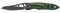 Leatherman Skeletool KB - Coltello Tascabile Nero con Lama in Acciaio Inox e Apribottiglie - Verde Scuro