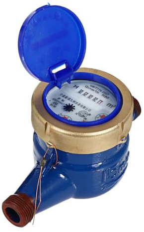 OKUMEYR Rotor Wasserzähler Dn15 Technischer Wasserzähler Aus Verschleiß Und Korrosionsbeständigem Kunststoff Mit Schutzabdeckung Für Haus Und Gartenwasser