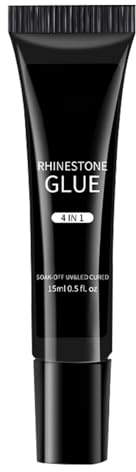 UV-Kleber – weiches Gel für gebrochene Nägel und Strasssteine | UV-Gelkleber für künstliche Spitzen, Gelnägel und Dekorationen, Kleber 15 ml für Pressnägel, Korrekturen und für Maniküre Pro