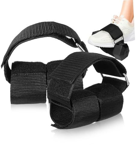 Mipcase Adjustable Ankle Straps for Weight Lifting Dumbbell foot Attachment for Leg Workouts Hamstring Exercises Workout Straps for Home Gym Accessories 2 pack