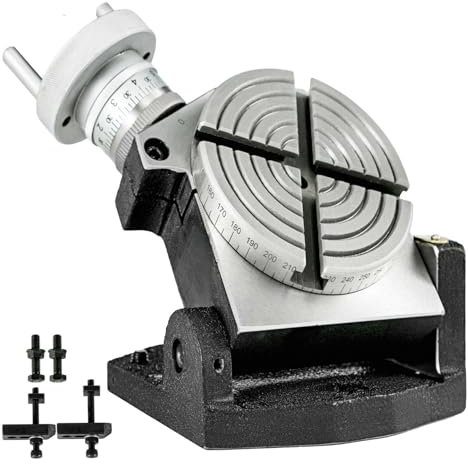Rotary Table 4 INCH/100 MM Horizontal Vertical Rotary Table 4-Slot Rotary Table for Milling Machine MT-2 Rotary Table for