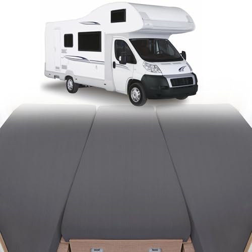 Lenzuolo con Angoli per Camper e Roulotte 3 Pezzi, Lenzuolo con Angoli di Lusso per Camper Letto Posteriore Accessori per Campeggio, Dimensioni 70x190 cm - 85x210 cm (2x) + 35x130-50x145