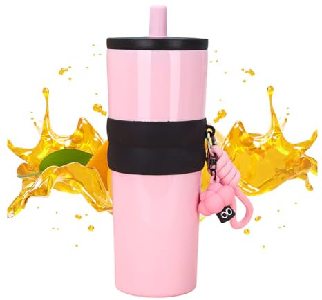Tumbler For Coffee, Insulated Coffee Tumbler, 800ml 316 Stainless Steel Coffee Tumbler For Traveling, Leakproof Portable Insulating Cup With Lid Straw For Weddings Gym Parties Dating