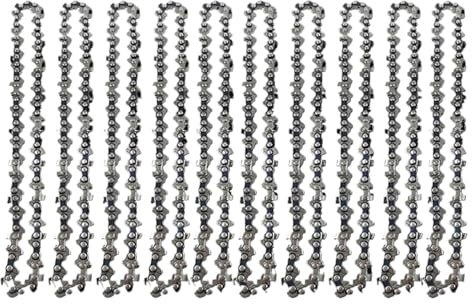 Huanjp Hnjp Chaîne de tronçonneuse 6 for Mini-tronçonneuse, Mini-chaînes de tronçonneuse en Acier, tronçonneuses électriques, 37 nœuds, 18 Couteaux, Accessoire de Rechange for chaîne de tronçonneuse