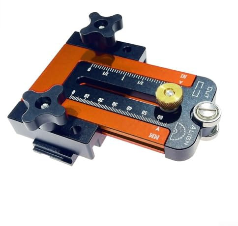 Startbuymore Guida per sega da banco, guida per la lavorazione del legno, strumento di taglio, guida per taglio di precisione con limite regolabile (B)