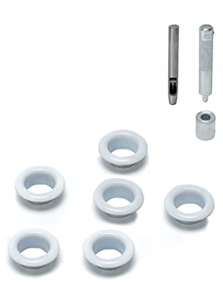 YIZITU Ojales de repuesto para equipaje, accesorios de botón, bolsa cruzada, ojales, herrajes, White, One Size