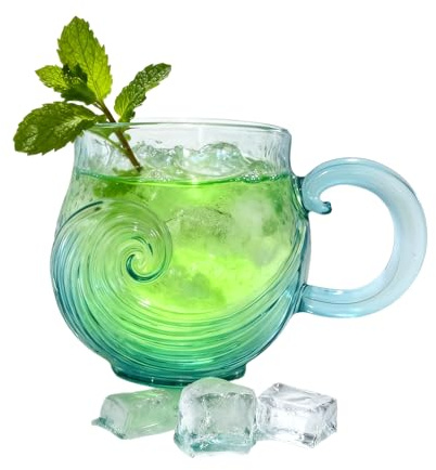 Tazas con asas | Mango ergonómico reutilizable, tazas de agua azules tazas originales - Para té, leche, agua, bebida, vino, frío, caliente, hogar, oficina, escritorio, decoración, cumpleaños