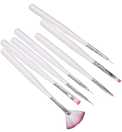 LALADEFIEE 14 pièces Set de Pinceaux Manucure pour Nail Art Brosses Professionnelles Légères et Durables Outils de Peinture pour Décoration Ongles Accessoires Essentiels pour Usage Maison et