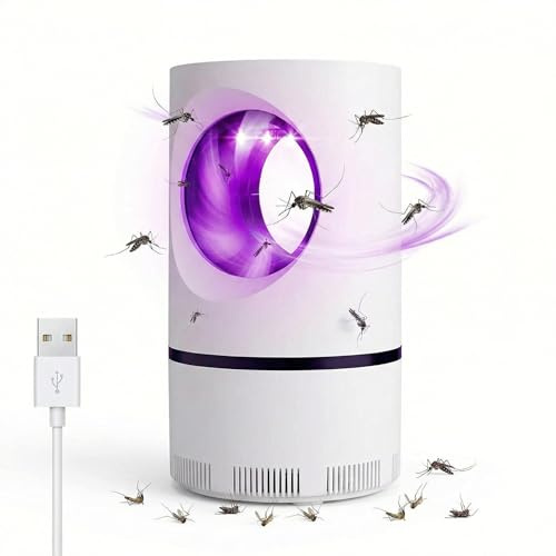 Lampara Antimosquitos, 2026 Lampada Antizanzare a LED, Potente Sterminatore di Mosche, Lampara Mosquitos,Repelente USB Ultimi Modelli UV Uccisione Mosca Elettrico, Interior y Exterior